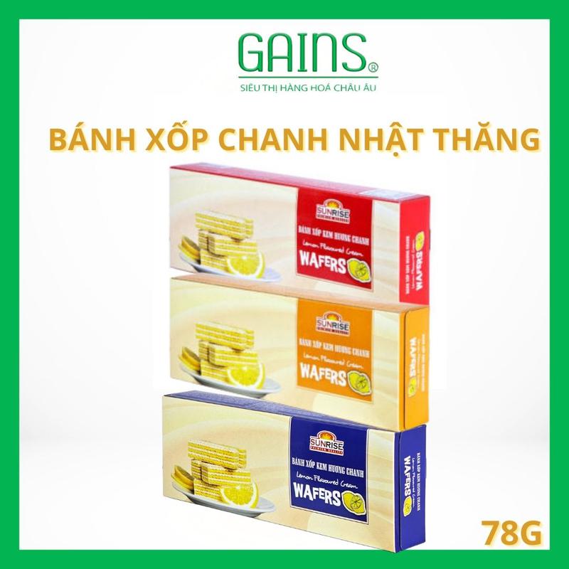 Bánh Xốp Chanh Hộp 78g ( hop do) – Giòn Nhẹ Thanh Mát, Thơm Dịu Vị Chanh